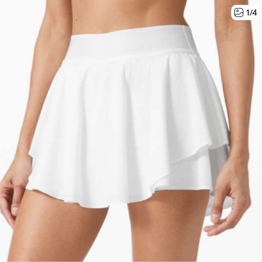 lululemon athletica White Skater Skirt